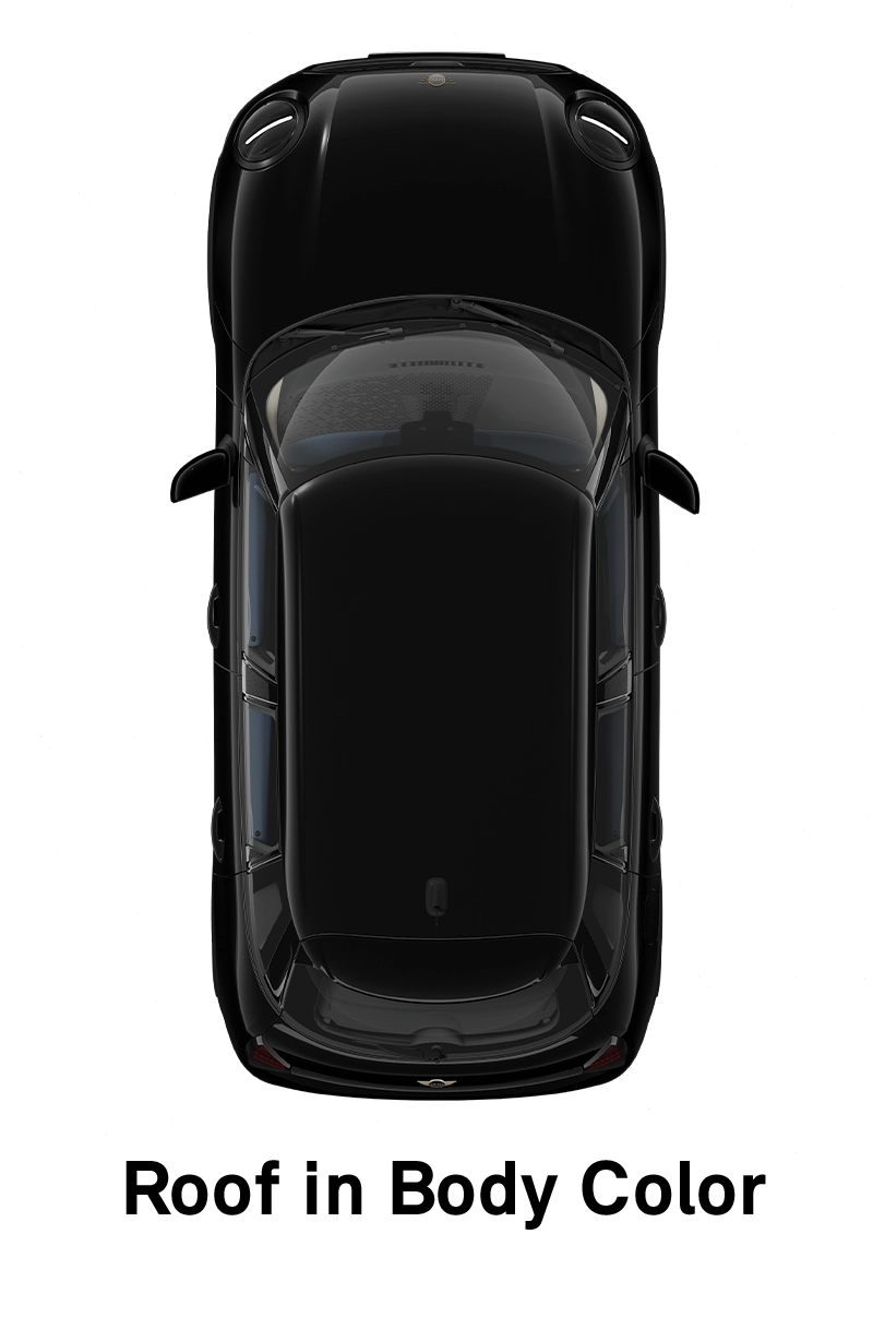 MINI Roof: Roof and Mirror Caps in Body Colour