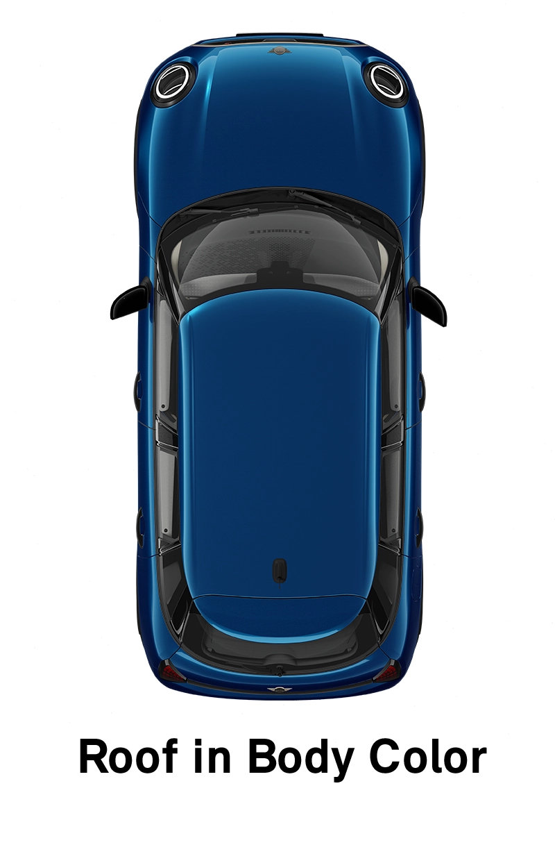 MINI Roof: Roof and Mirror Caps in Body Colour