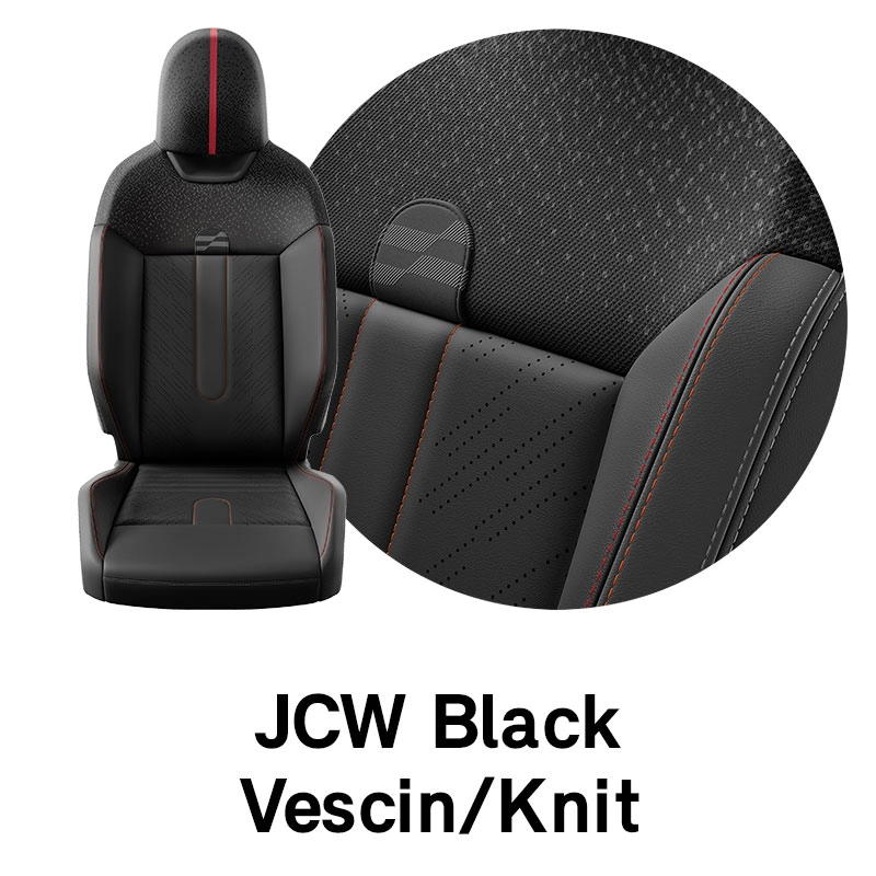 MINI Upholstery: JCW Black Vescin Knit