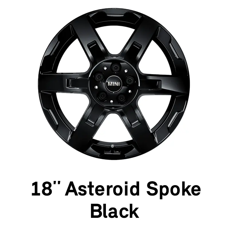 MINI Rim: 18 inch Asteroid Spoke Black