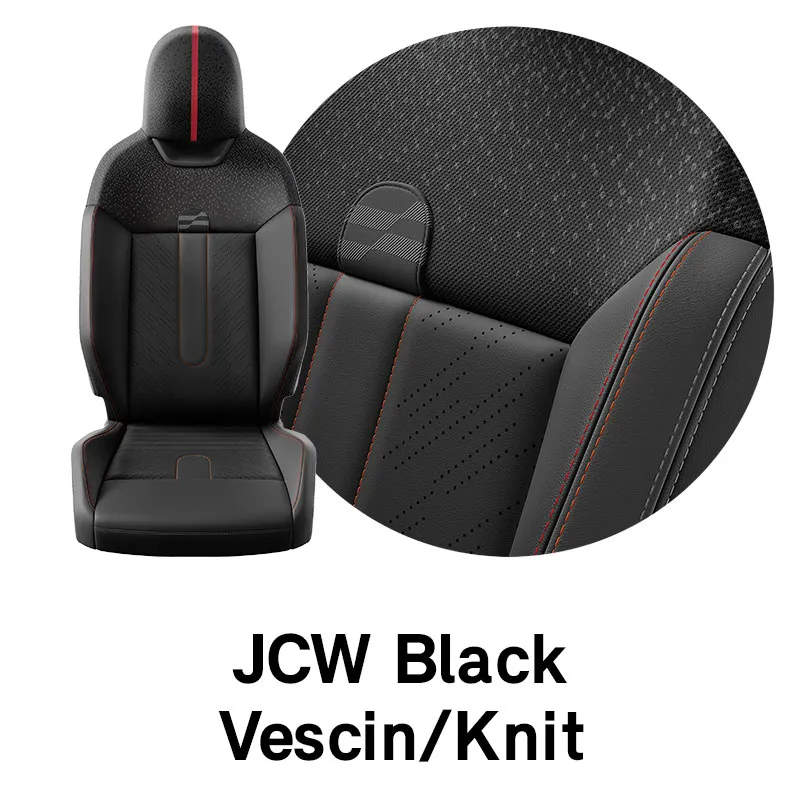 MINI Upholstery: JCW Black Vescin/Knit