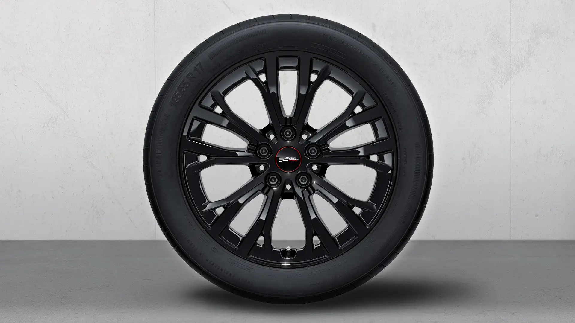17" John Cooper Works light alloy winter wheel Star Spoke style 991 in Jet Black.