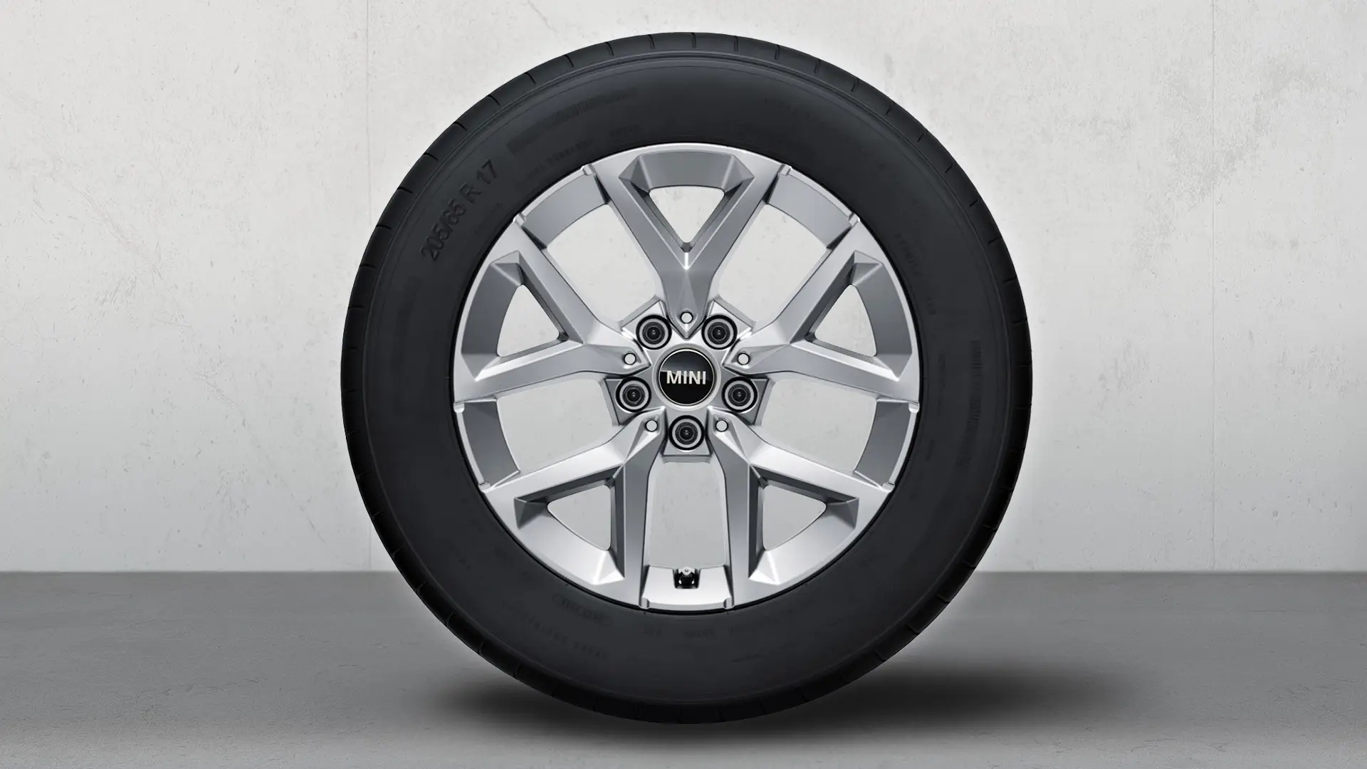 17'' John Cooper Works light alloy winter wheel Y-Spoke style 896 in Refined Silver.