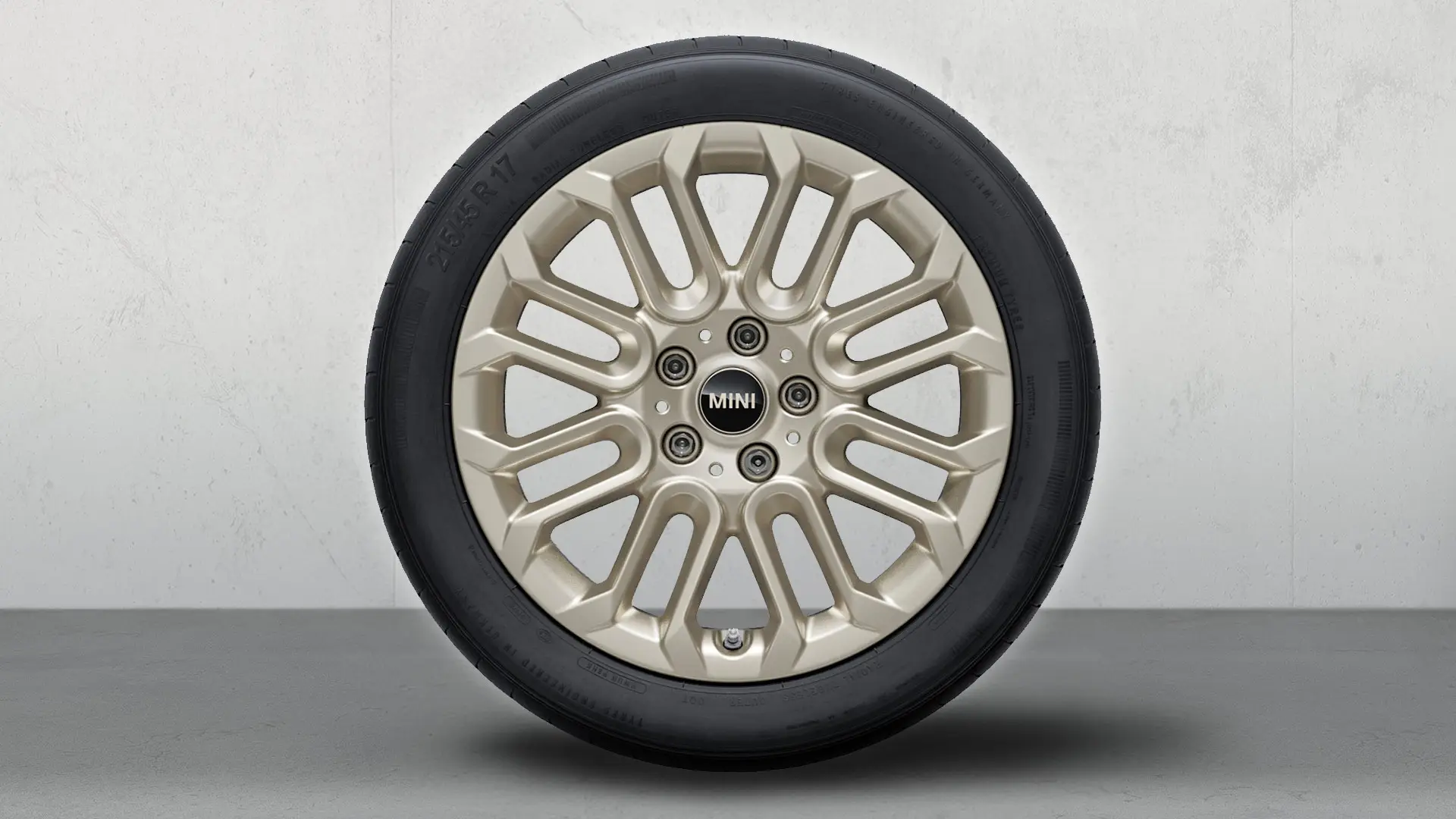 17" MINI alloy casted wheel U Spoke 956 Vibrant Silver, winter complete wheel