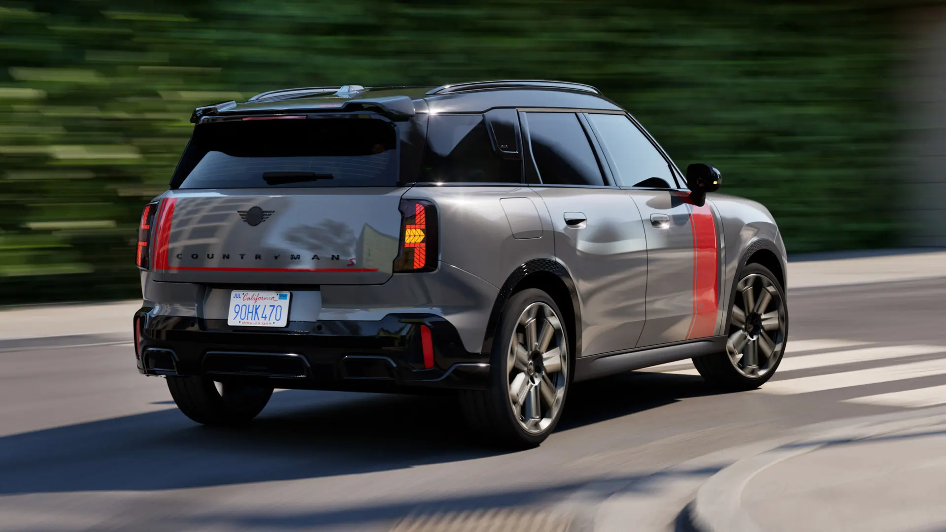 MINI Countryman driving around a curve