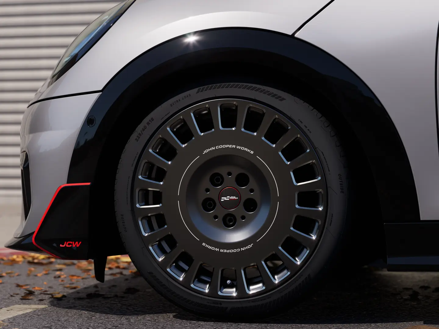 MINI John Cooper Works light alloy wheel – with approved, star-marked tyre. 