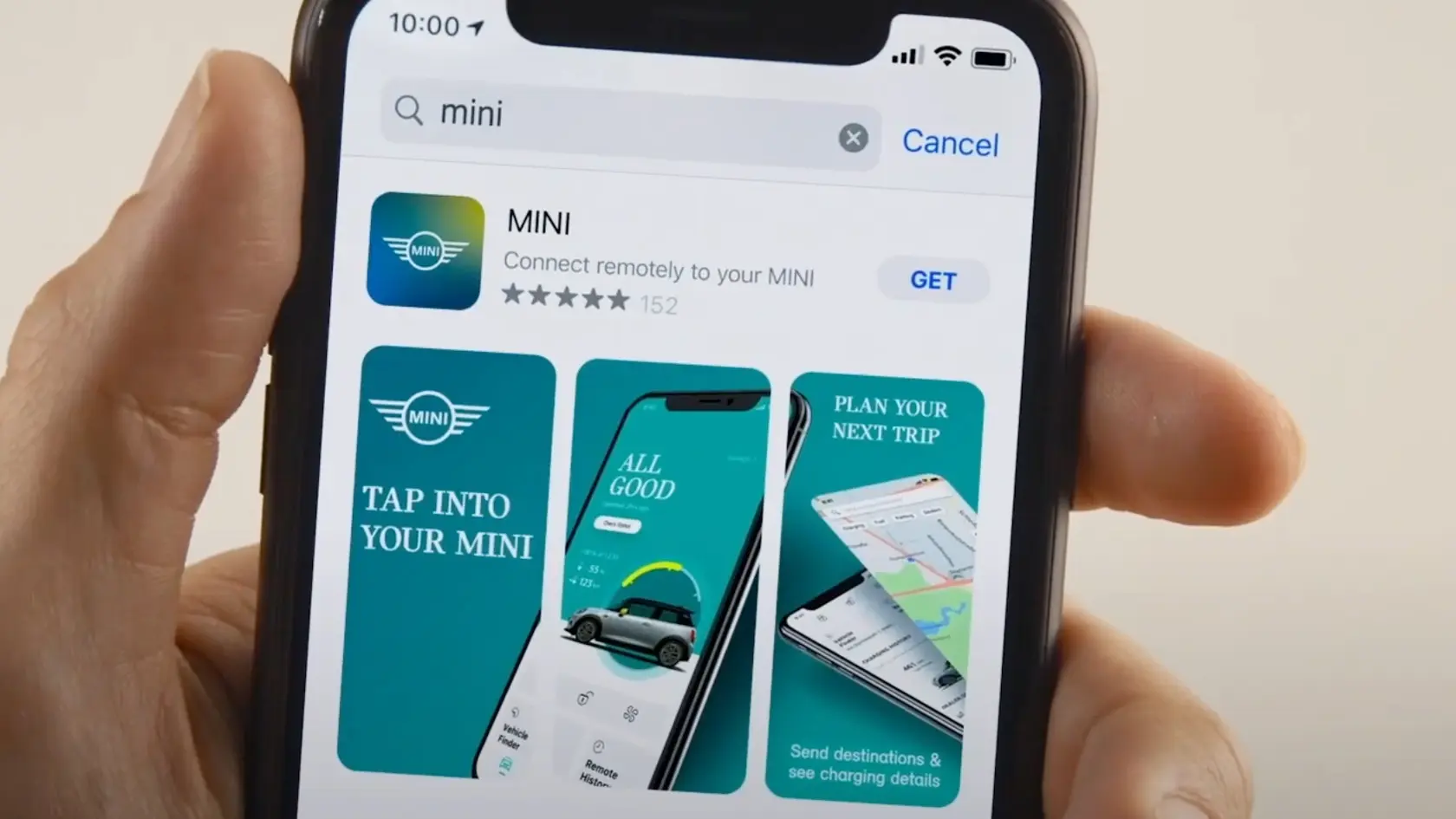 View of MINI app