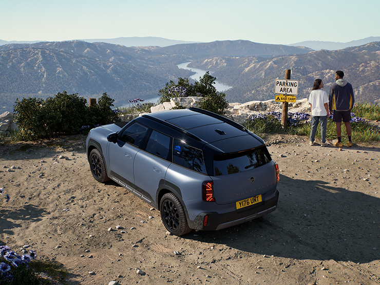 Top back view of the MINI Countryman Untamed Edition.