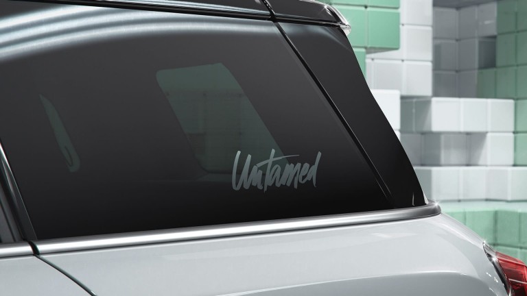 MINI Countryman Untamed Edition – window graphic – handwritten logo