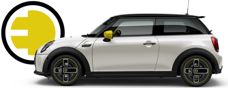 MINI Electric – 3-door Hatch – silver and black